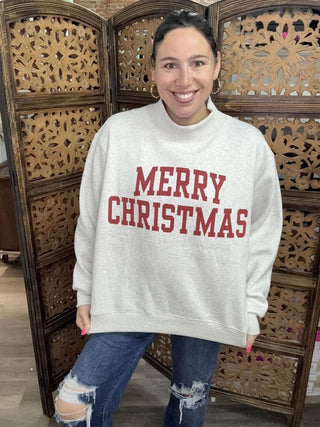 Santa's Favorite Reversible Mockneck, Ash Gray