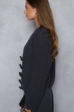 Load image into Gallery viewer, POL Long Sleeve Exaggerated Button Sweater Cardigan Top
