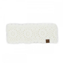 Load image into Gallery viewer, CC Flower Crocheted Headwrap – Cozy One Size Winter Ear Warmer
