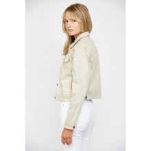 Load image into Gallery viewer, MICA DENIM STRETCH CLASSIC JACKET SAND
