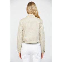 Load image into Gallery viewer, MICA DENIM STRETCH CLASSIC JACKET SAND
