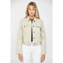 Load image into Gallery viewer, MICA DENIM STRETCH CLASSIC JACKET SAND

