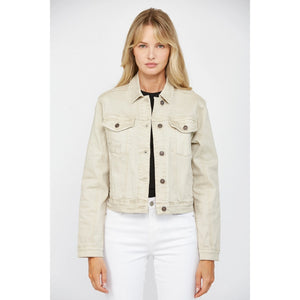 MICA DENIM STRETCH CLASSIC JACKET SAND