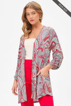 Load image into Gallery viewer, Dear Scarlett Cardigan Grey Multi LCARDI-C0005
