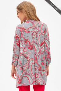 Dear Scarlett Cardigan Grey Multi LCARDI-C0005