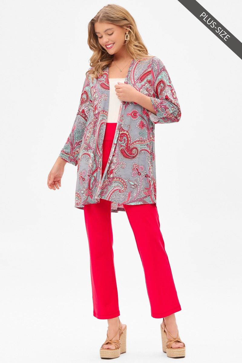 Dear Scarlett Cardigan Grey Multi LCARDI-C0005
