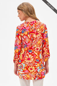 Dear Scarlett Lizzy Blouse Tomato LIZ-C0172