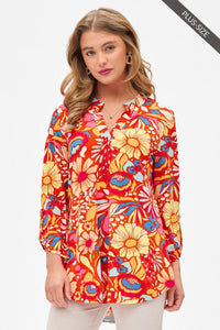Dear Scarlett Lizzy Blouse Tomato LIZ-C0172