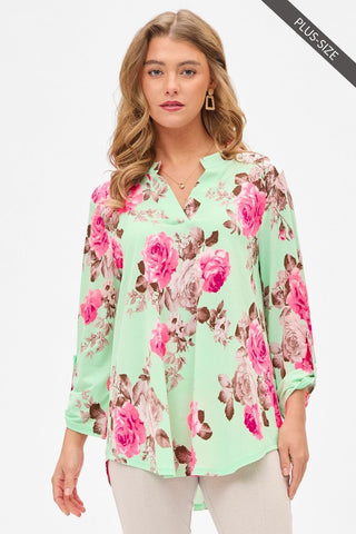 Dear Scarlett Lizzy Blouse Mint LIZ-C0262