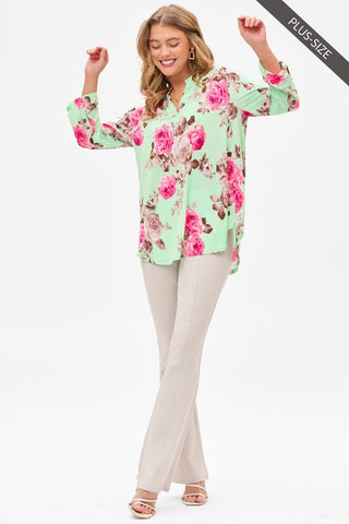 Dear Scarlett Lizzy Blouse Mint LIZ-C0262