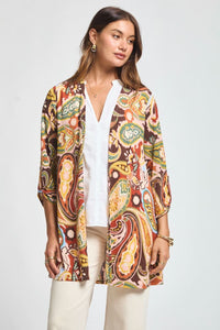 Dear Scarlett Lizzy Cardigan - Chocolate Floral