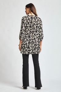 Dear Scarlett Lizzy Cardigan - Black Floral
