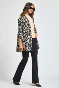 Dear Scarlett Lizzy Cardigan - Black Floral