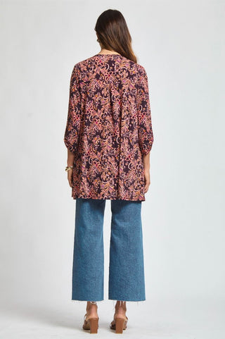 Dear Scarlett Lizzy Cardigan - Wine Floral