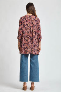 Dear Scarlett Lizzy Cardigan - Wine Floral