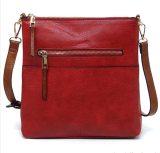 LQF038Z Elina Zipper Front Crossbody Bag