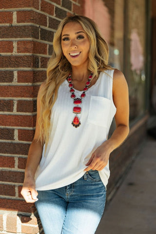 Andree By Unit V Neck Pocket Tank