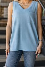 Load image into Gallery viewer, Andree By Unit V Neck Pocket Tank

