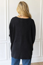 Load image into Gallery viewer, Curly Rib Relaxed Poncho Top
