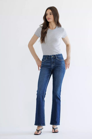 MICA Denim Mid Rise Bootcut Jeans – Cats Eye Wash | Boutique Denim