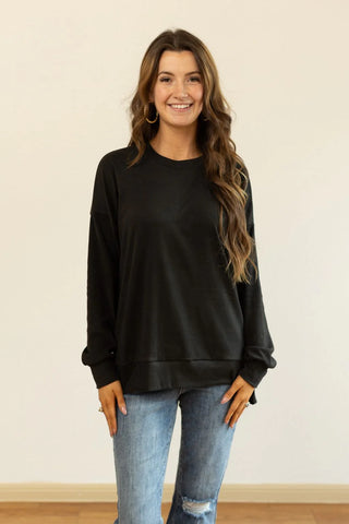 Grace + Emma Micro Fleece Sweatshirt