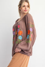 Load image into Gallery viewer, Easel Embroidered Rayon Gauze Babydoll Tunic
