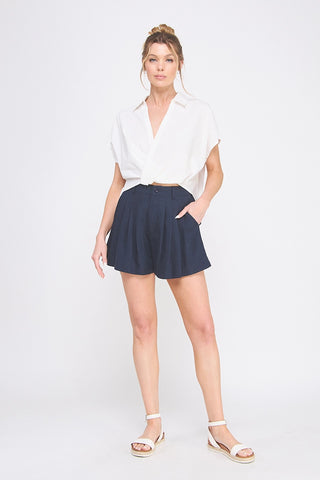 Allie Rose Tennis Short - Navy