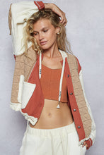 Load image into Gallery viewer, POL Cut Sew Multi Fabric Hooded Combo Shacket
