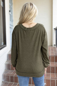 V Neck Tunic Top