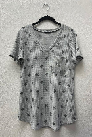 Heimish - Short Sleeve Top with Star Print