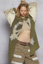 Load image into Gallery viewer, POL Balloon Sleeve Double Gauze Peace Star Patch Shirt Top

