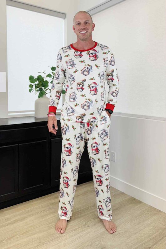 Shirley & Stone Christmas Penguin Pajama – Cozy, Cute, and Camera-Ready