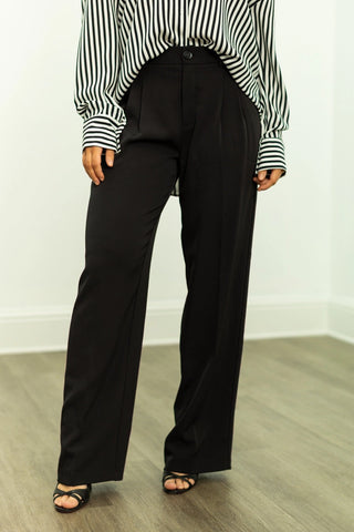 Grace + Emma Pleat-Front Trousers
