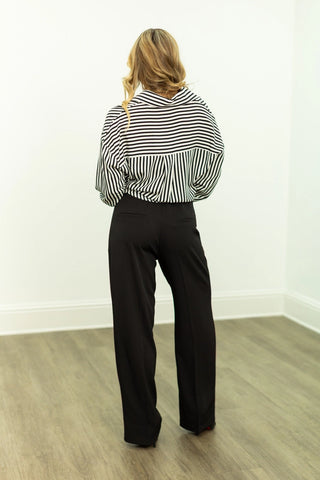 Grace + Emma Pleat-Front Trousers