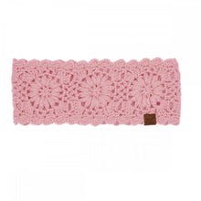 Load image into Gallery viewer, CC Flower Crocheted Headwrap – Cozy One Size Winter Ear Warmer
