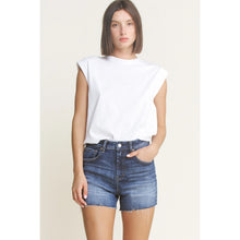 Load image into Gallery viewer, MICA DENIM SUPER HIGH RISE SHORTS DARK SEA BLUE
