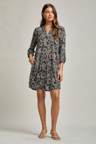 Dear Scarlett - Scarlett Dress Black/Ivory Floral
