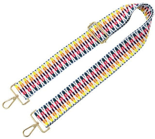 SS050M Boho Adjustable Guitar Strap - MultiWhite