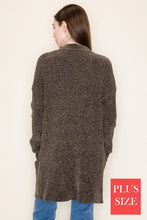 Load image into Gallery viewer, White Birch - Brown Open Front Cardigan
