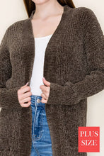 Load image into Gallery viewer, White Birch - Brown Open Front Cardigan
