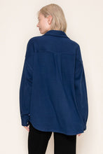 Load image into Gallery viewer, White Birch Oversized Fleece Shacket | Cozy Button Down
