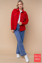 Load image into Gallery viewer, White Birch Oversized Fleece Shacket | Cozy Button Down

