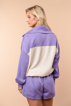 Load image into Gallery viewer, White Birch Quarter Zip, Knit Pullover in Lavender
