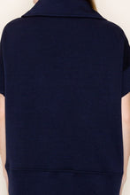 Load image into Gallery viewer, White Birch Half Zip Knit Pullover- Navy
