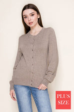 Load image into Gallery viewer, White Birch Taupe Button Front Cardigan
