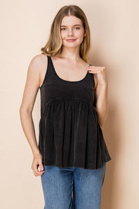 Sleeveless Knit Top with Scoop Neck