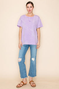White Birch - Lavender Mineral Wash Relaxed Tee