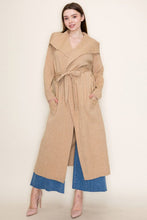 Load image into Gallery viewer, White Birch Knit Jacket with Belt – Longline Layer
