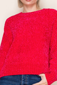 White Birch Chenille Knit Sweater – Cozy Women’s Pullover