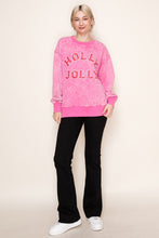 Load image into Gallery viewer, White Birch Holly Jolly Sweatshirt – Pink Christmas Graphic Pullover

